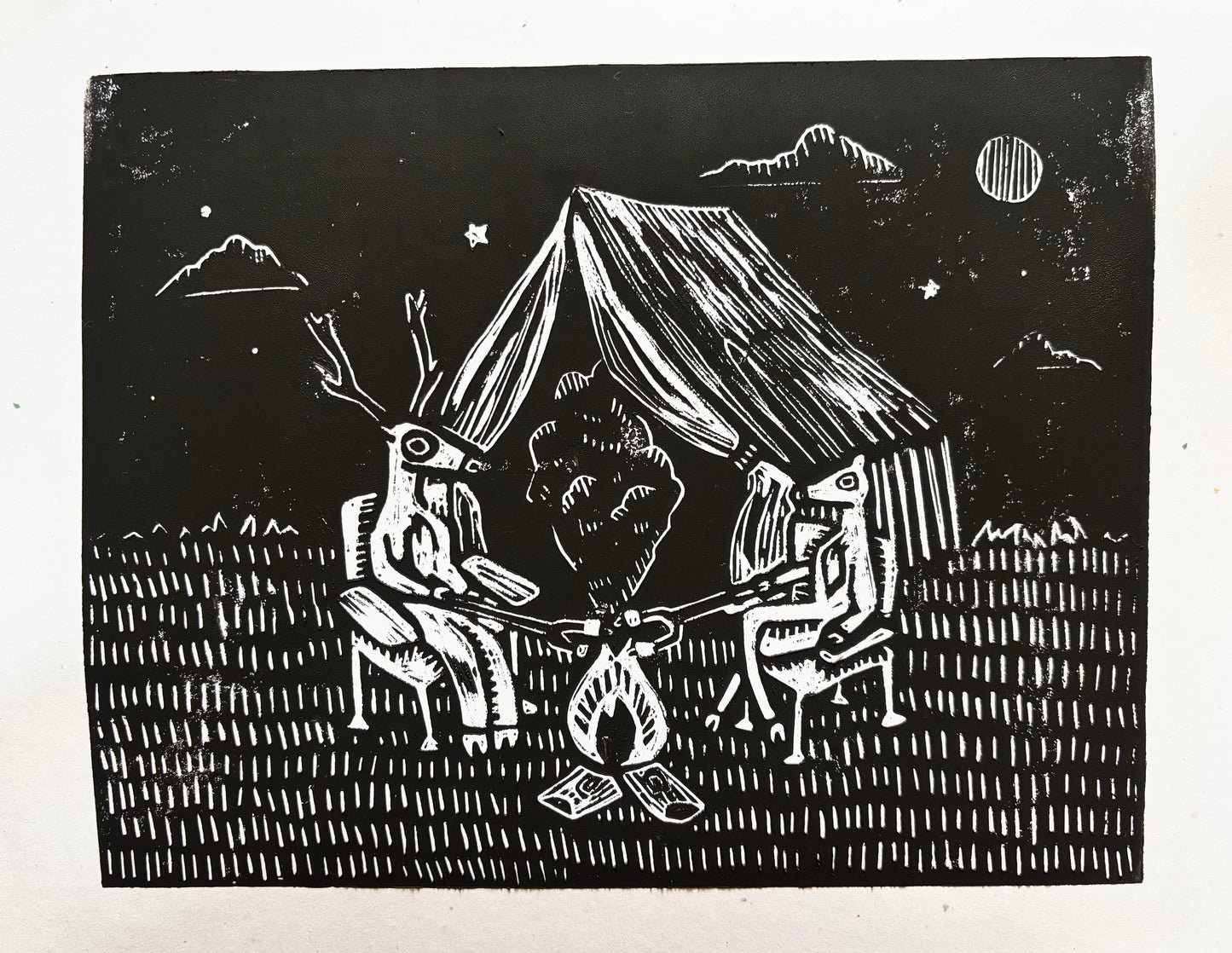 Deer Camp Print