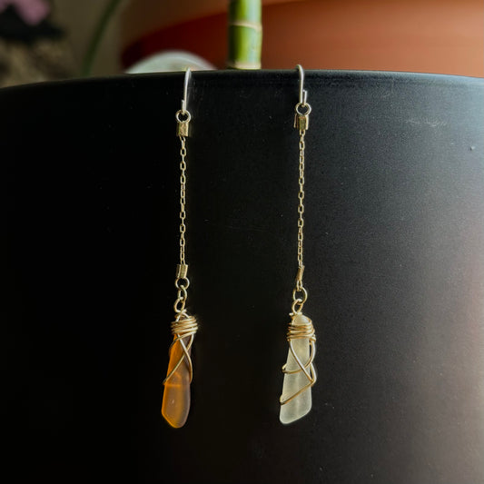 Sea Glass Dangles