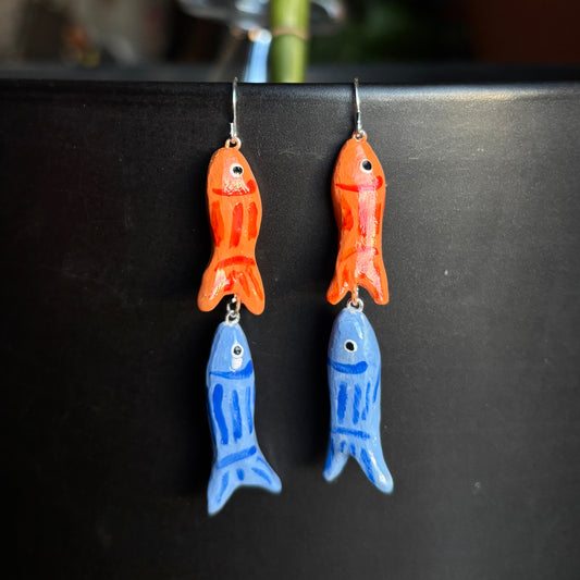 Double Fish Earrings