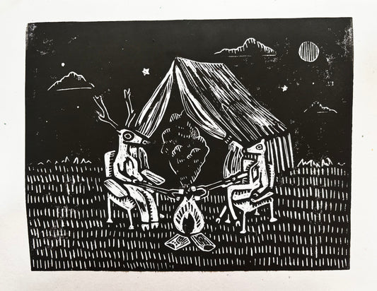 Deer Camp Print
