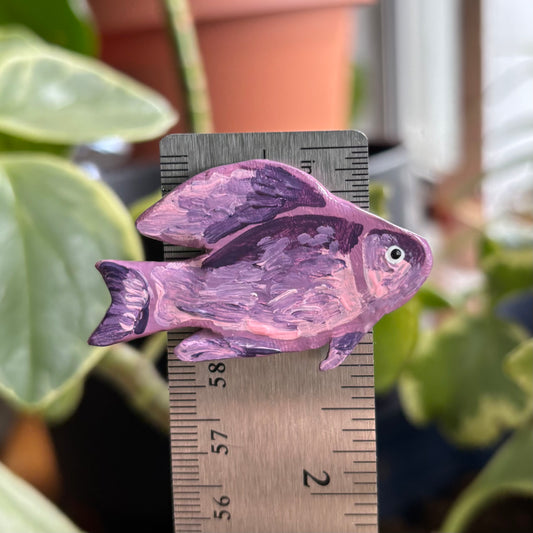 Purple Fish Magnet