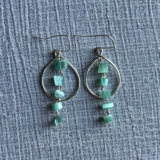 Gemstone Hoops