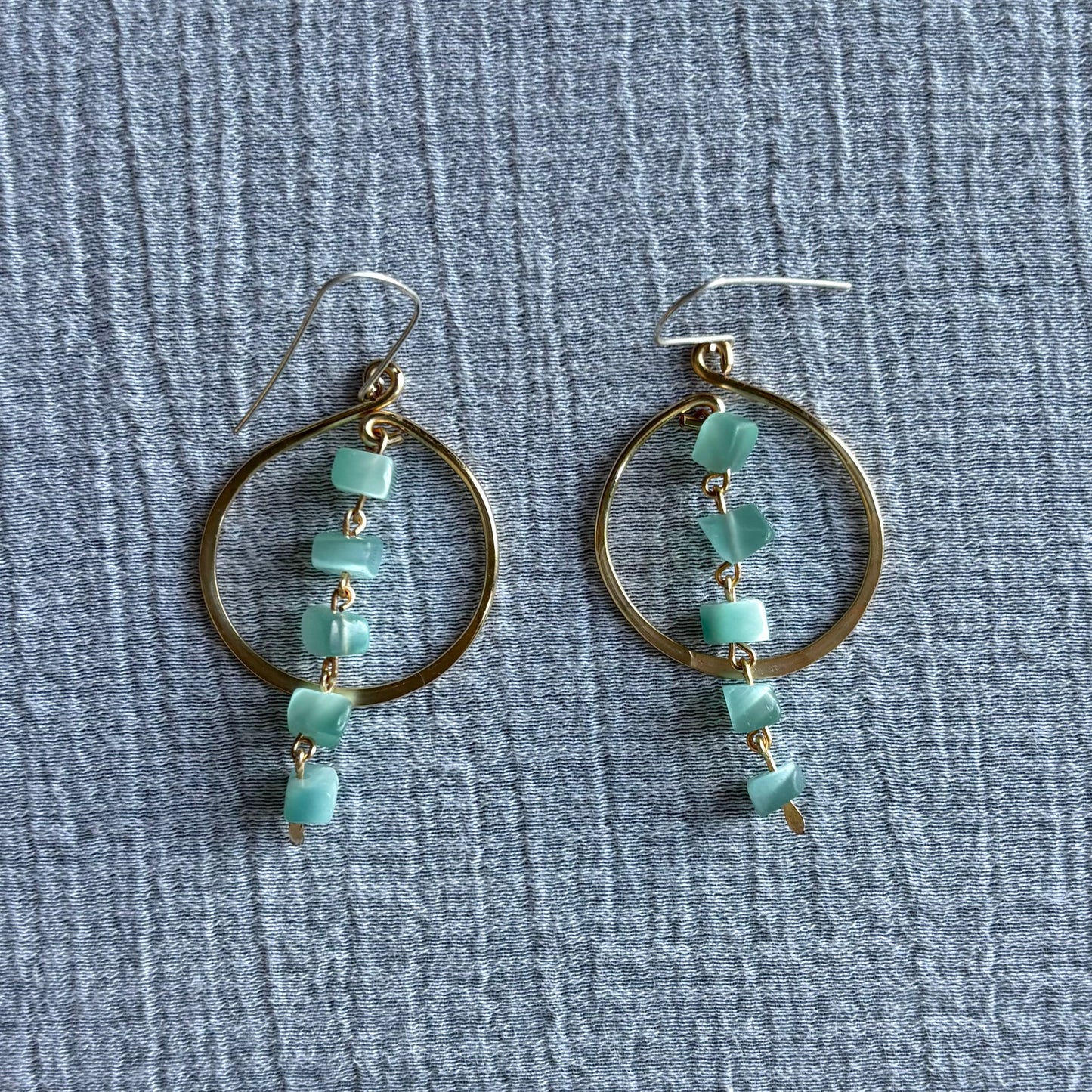 Gemstone Hoops