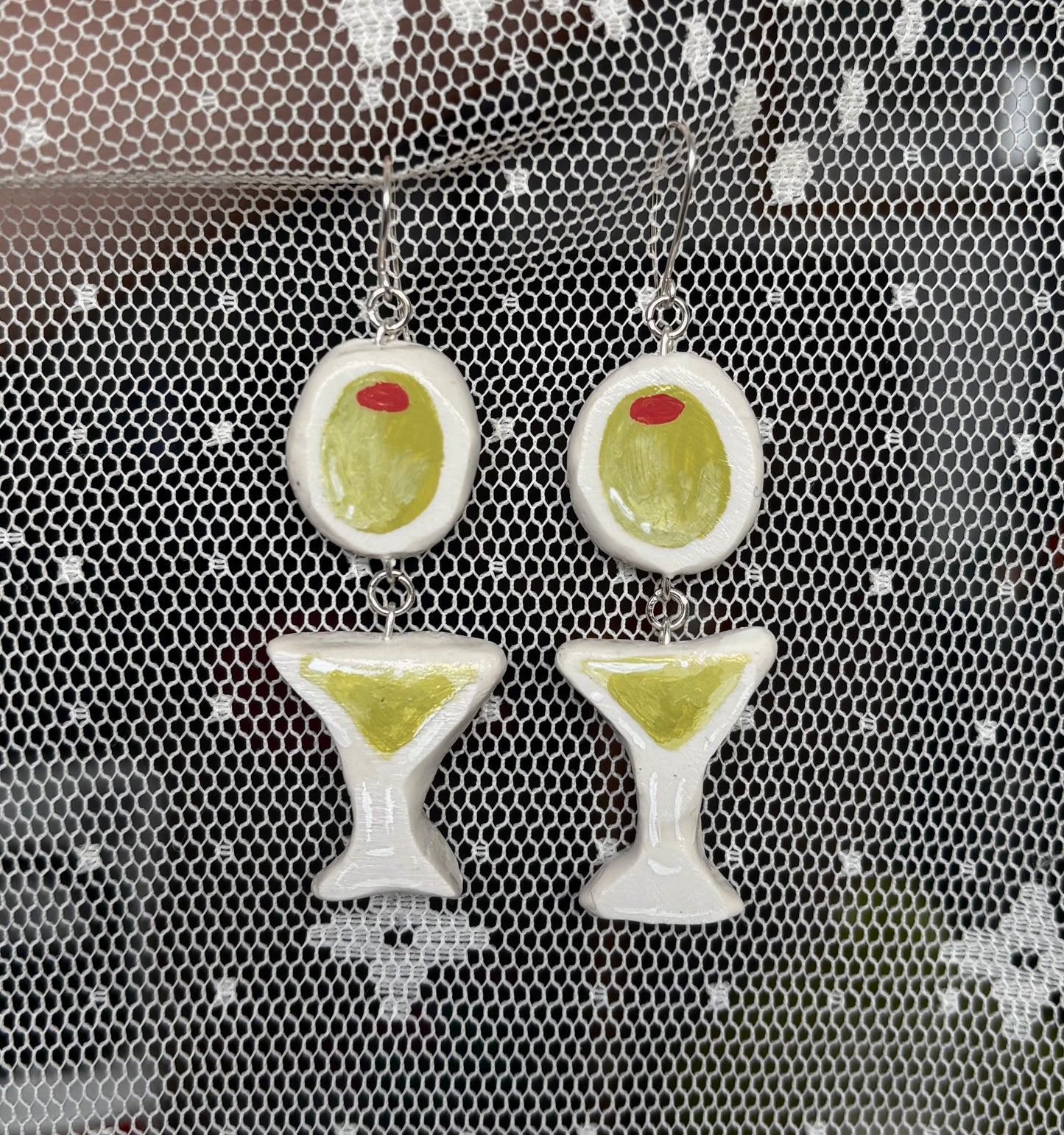 Olive Martini Earrings