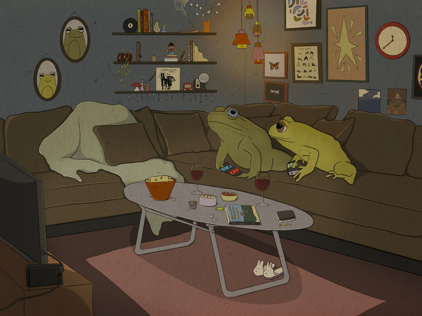 Gamer Frogs Print