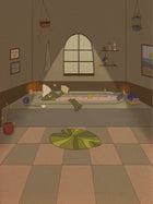 Bath Frog Print